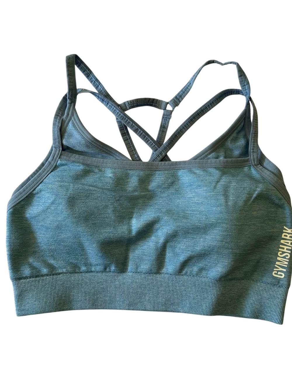Gymshark Adapt Marl Seamless Sportsbra Light Blue Small